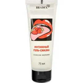 Интимный гель-смазка "BRADEX" со вкусом земляники