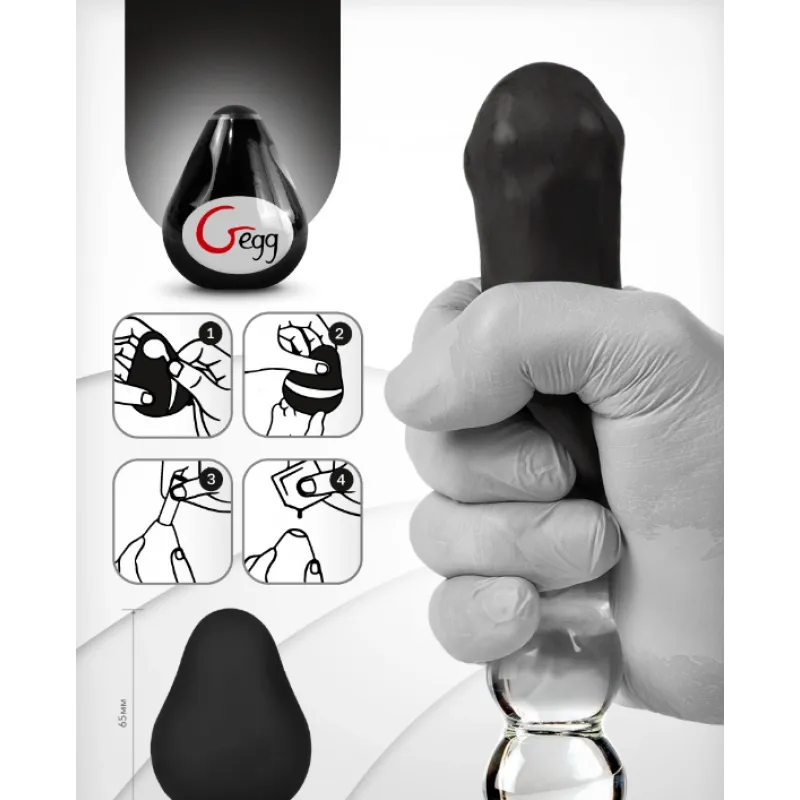 Фото Gvibe, Англия Gvibe Gegg Black - мастурбатор яйцо, 6.5х5 см (черный)
