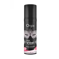 Фото Orgie, Португалия Съедобный гель с вибрацией Orgie DUAL VIBE! со вкусом коктейля STRAWBERRY GIN AND TONIC 15мл