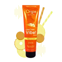 Изображение Orgie, Португалия Гель с эффектом вибрации Orgie Lube Tube Vibe Medium Pina Colada, 100 мл