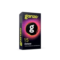 Изображение Ganzo, Великобритания Презервативы Ganzo Extase, с точечно-ребристой поверхностью, анатомической формы, латекс, 18см, 15шт