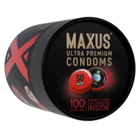 Изображение Ganzo, Великобритания Презервативы MAXUS Ultra Thin с кейсом, ультратонкие X-Edition, 100 шт