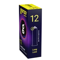Фото Ganzo, Великобритания Презервативы Ganzo Long Love, с анестезирующим эффектом, латекс, 18 см, 12 шт.