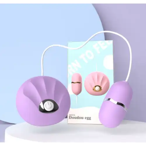 Адам и Ева Виброяйцо Doudou egg shock violet