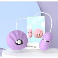 Адам и Ева Виброяйцо Doudou egg shock violet