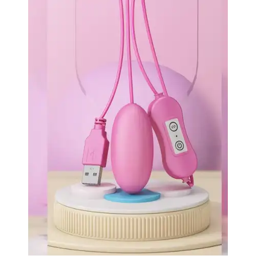 Адам и Ева Одиночное виброяйцо на проводе Sing Egg-Pink
