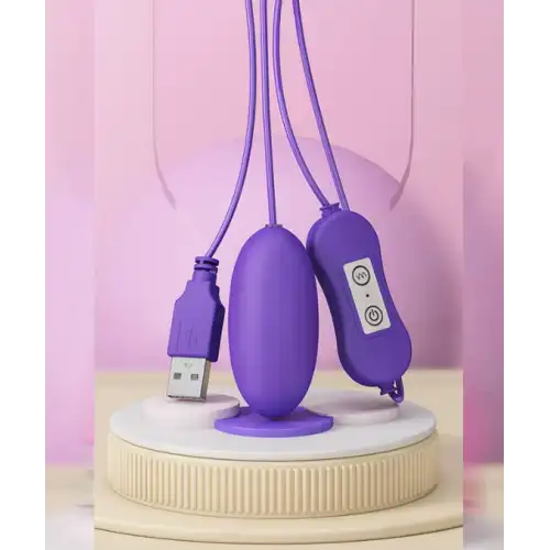 Адам и Ева Одиночное виброяйцо на проводе Sing Egg-Purple