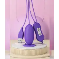 Адам и Ева Одиночное виброяйцо на проводе Sing Egg-Purple