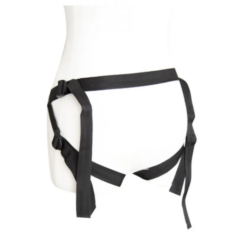Фото KISSEXPO Черные трусики для страпона на ремнях