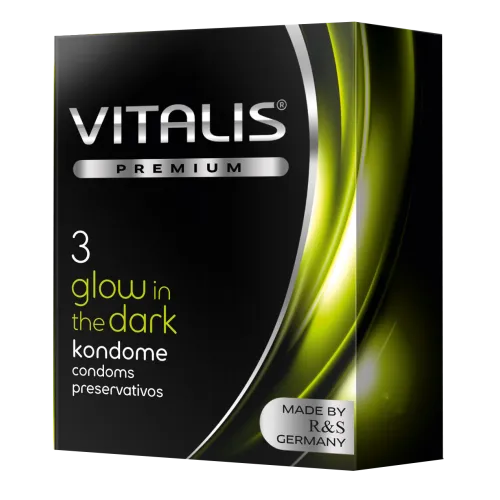 Фото My.Size, Германия Презервативы Vitalis Premium №3 Glow in the Dark - светящиеся в темноте