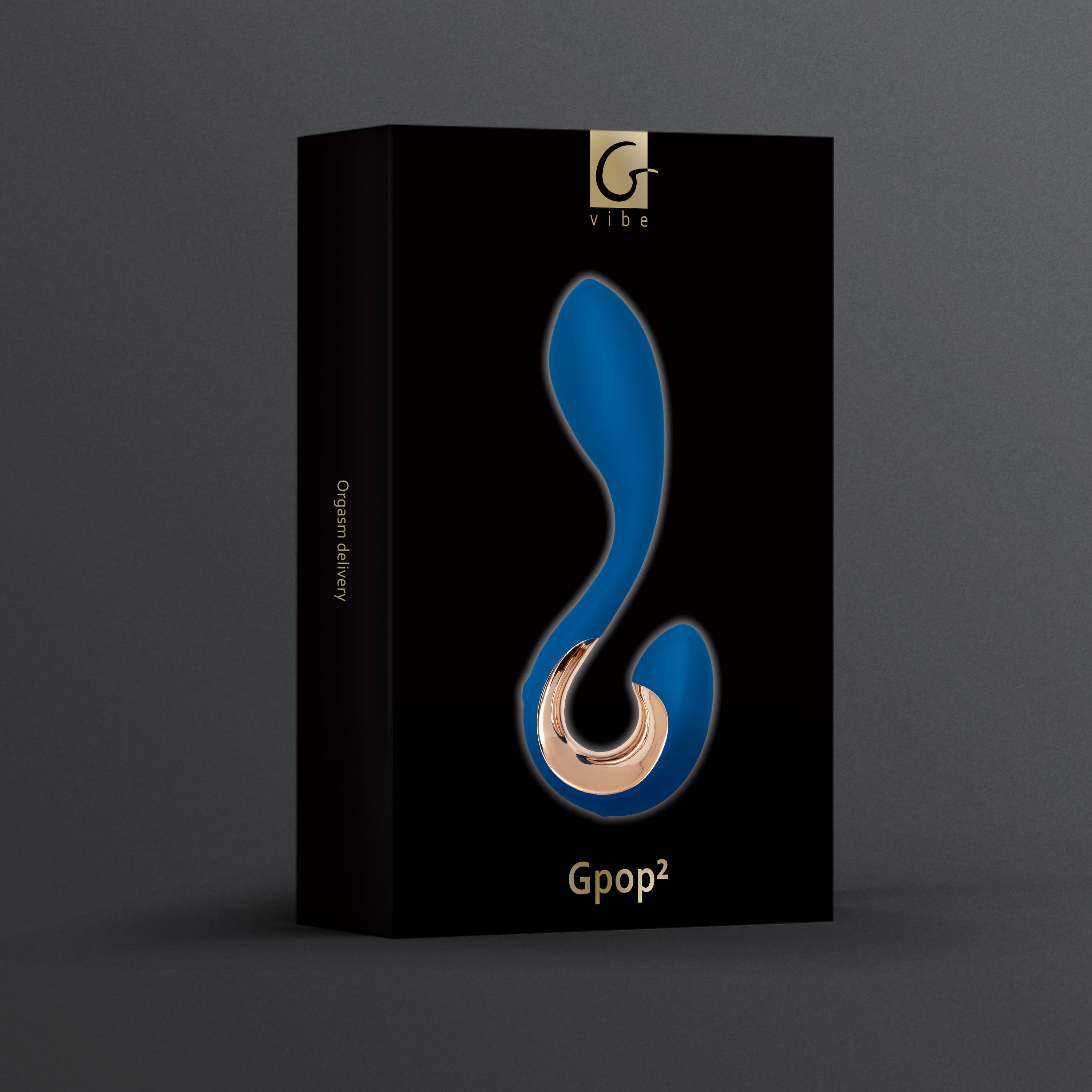 Фото Gvibe, Англия Gpop 2 Indigo Blue Gift Box - Мужской вибратор для стимуляции простаты, 12.5х2.8 см (синий)