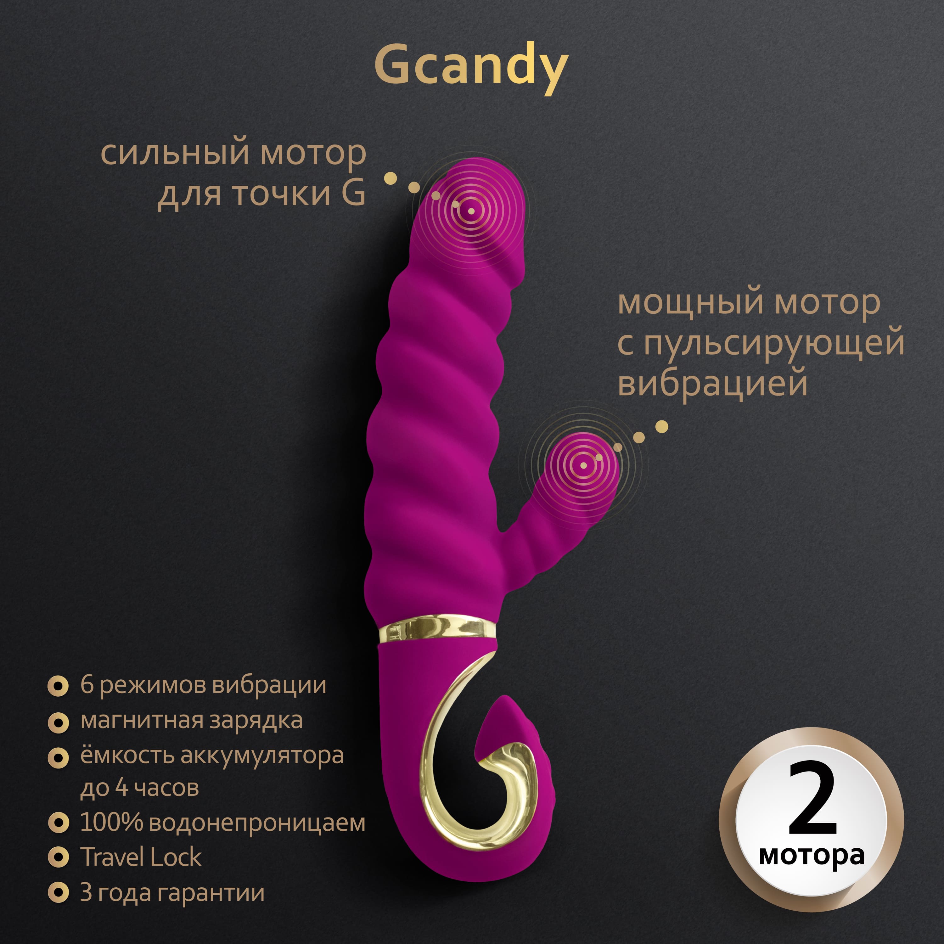 Фото Gvibe, Англия Aylin Dark Blue Вибростимулятор Svakom со встроенным аккумулятором