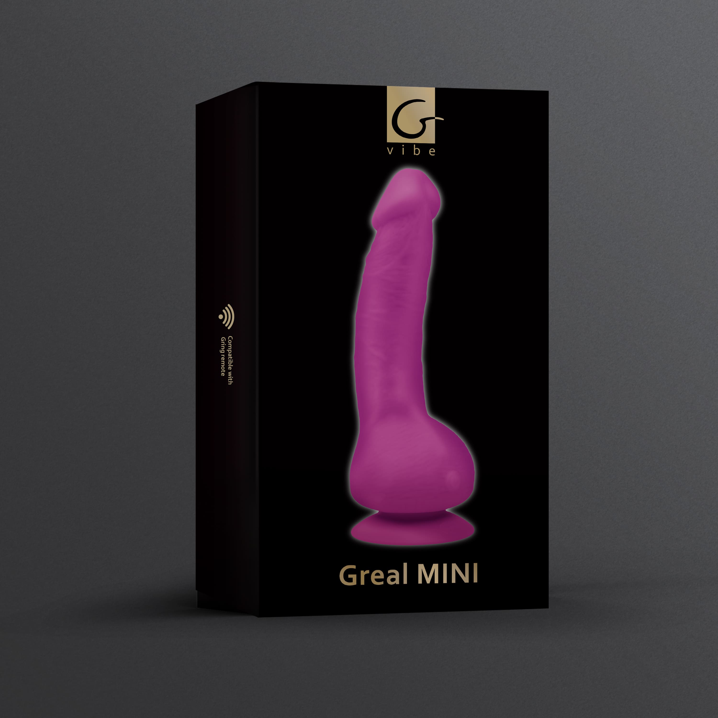 Фото Gvibe, Англия Gvibe Greal Mini - Мини-версия реалистичного вибратора из Bioskin, 18х3 см (фуксия)