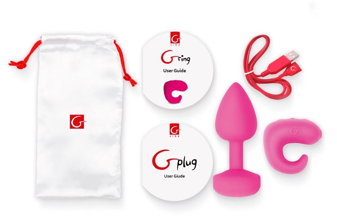 Фото Gvibe, Англия Gvibe Gkit - великолепный набор анальная пробка+кольцо (розовый)