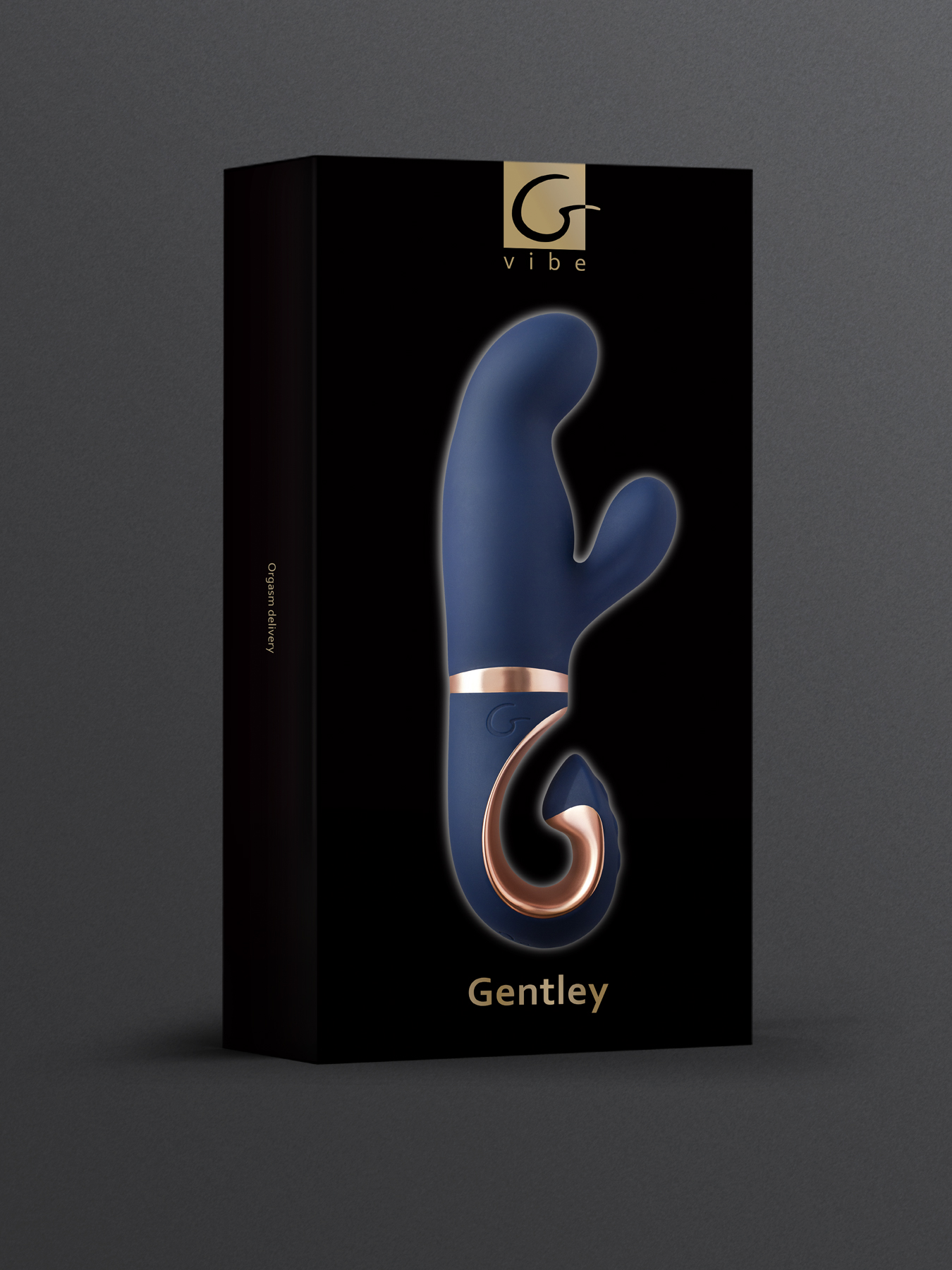 Фото Gvibe, Англия Gvibe Gentley Caribbean Blue - вибратор кролик для стимуляции точки G и клитора с 2 моторами, 19.9х4.2 см