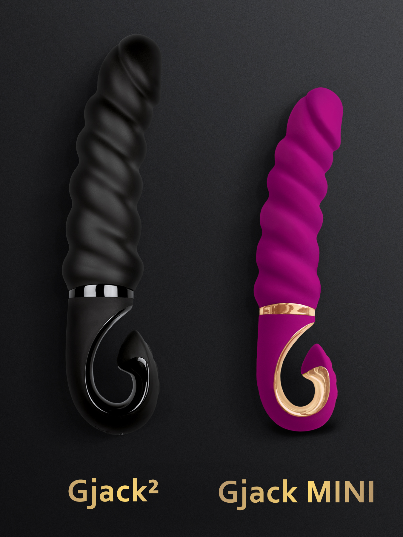 Фото Gvibe, Англия Gvibe Gjack 2 Mini - Анатомический витой вибратор, 19х3.5 см