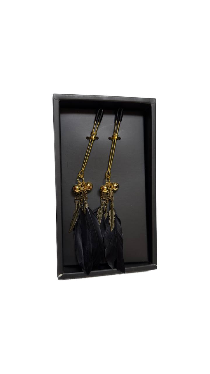 Фото Ningbo Jiuai Adult Products Co., Ltd., Китай Зажимы для сосков с бубенчиками и перьями