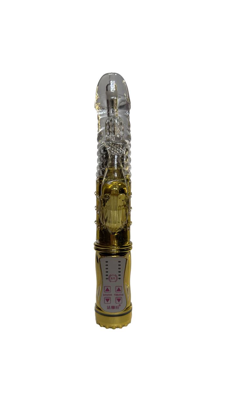 Изображение Ningbo Jiuai Adult Products Co., Ltd., Китай Вибратор с клиторальным стимулятором Fanala, золотой