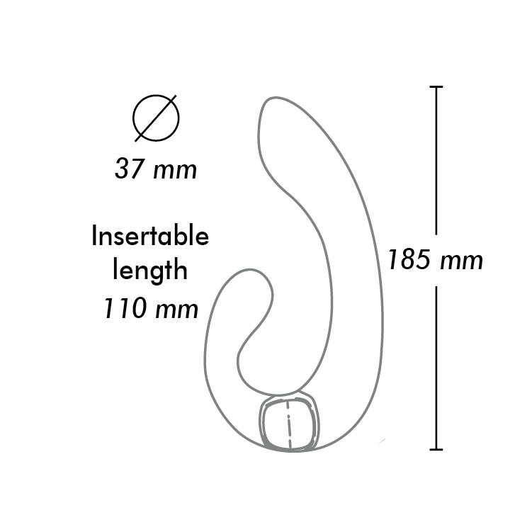 Фото Shunga toys, Канада Shunga MIYO Гибкий вибростимулятор для клитора и зоны G с двумя моторами малинового цвета
