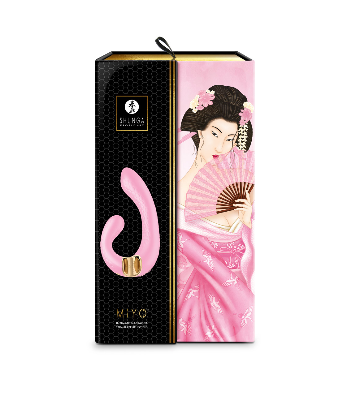 Изображение Shunga toys, Канада Shunga MIYO Гибкий вибростимулятор для клитора и зоны G с двумя моторами розового цвета