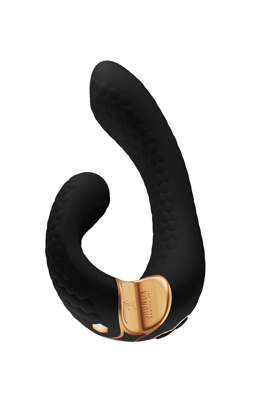 Изображение Shunga toys, Канада Shunga MIYO Гибкий вибростимулятор для клитора и зоны G с двумя моторами черного цвета