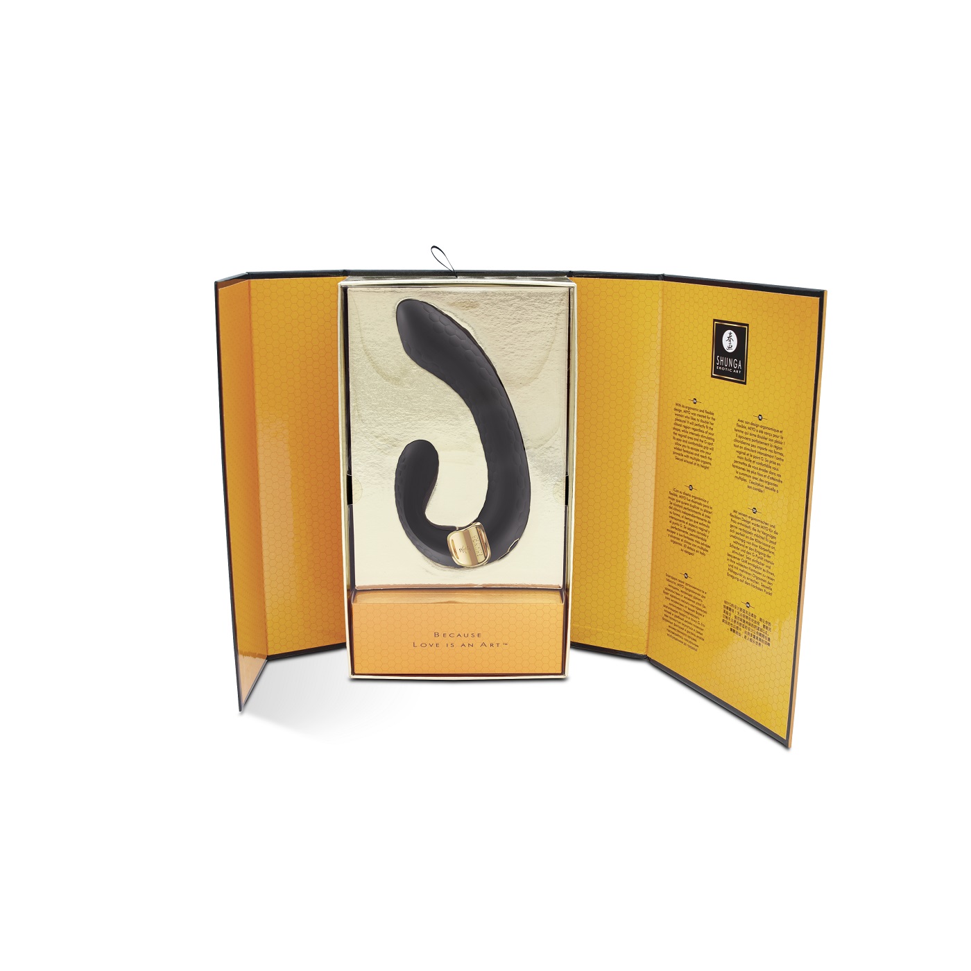 Изображение Shunga toys, Канада Shunga MIYO Гибкий вибростимулятор для клитора и зоны G с двумя моторами черного цвета