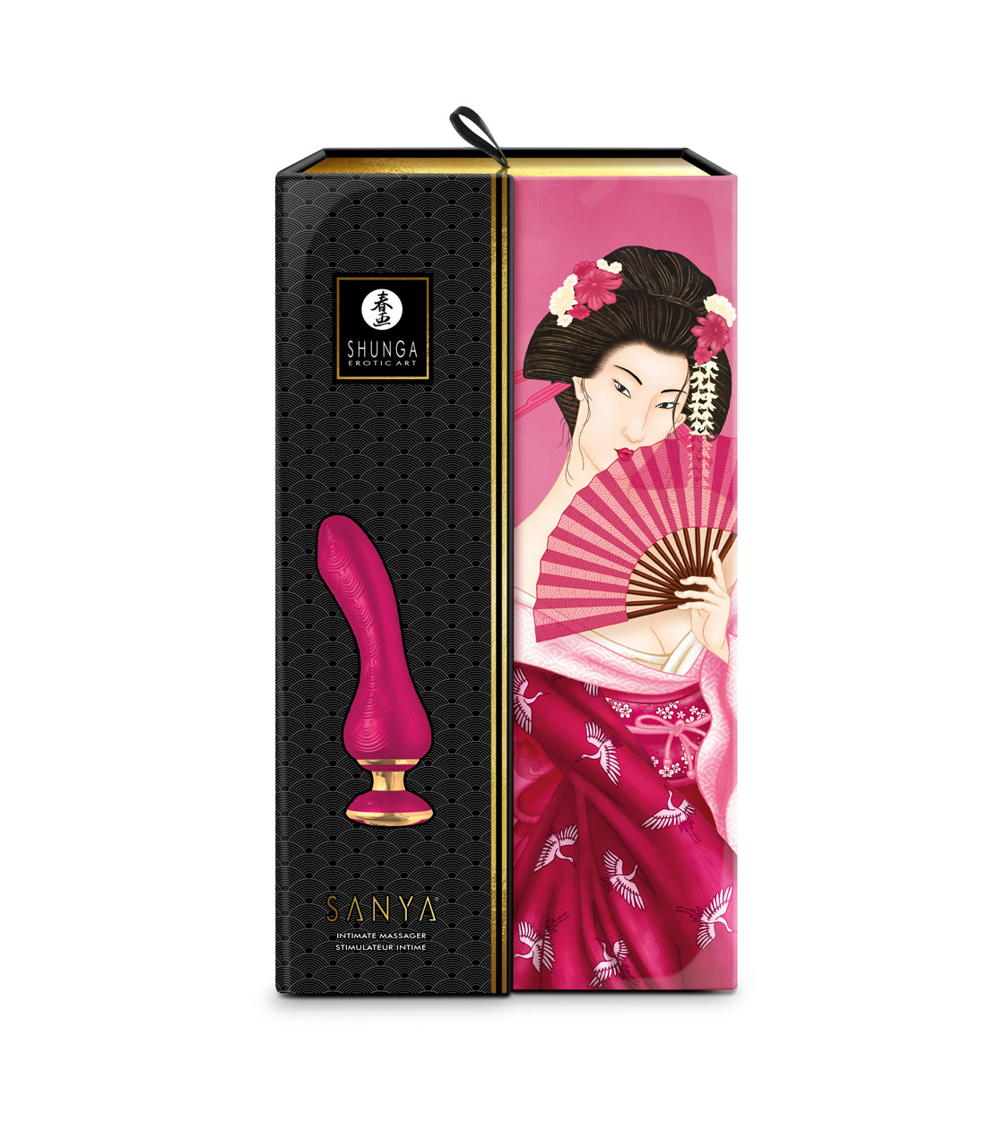 Фото Shunga toys, Канада Shunga SANYA Гибкий эргономичный вибростимулятор малинового цвета