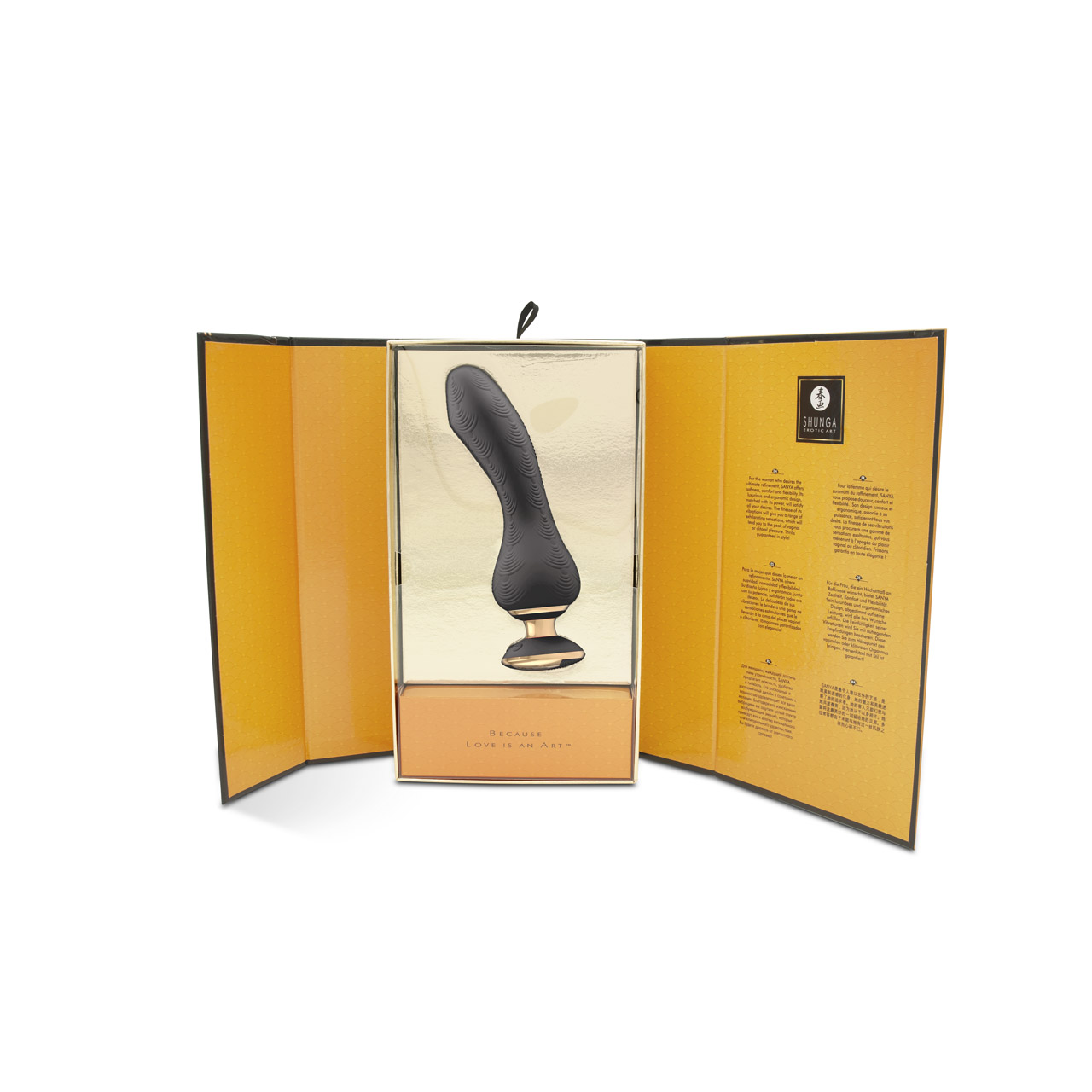 Изображение Shunga toys, Канада Shunga SANYA Гибкий эргономичный вибростимулятор черного цвета