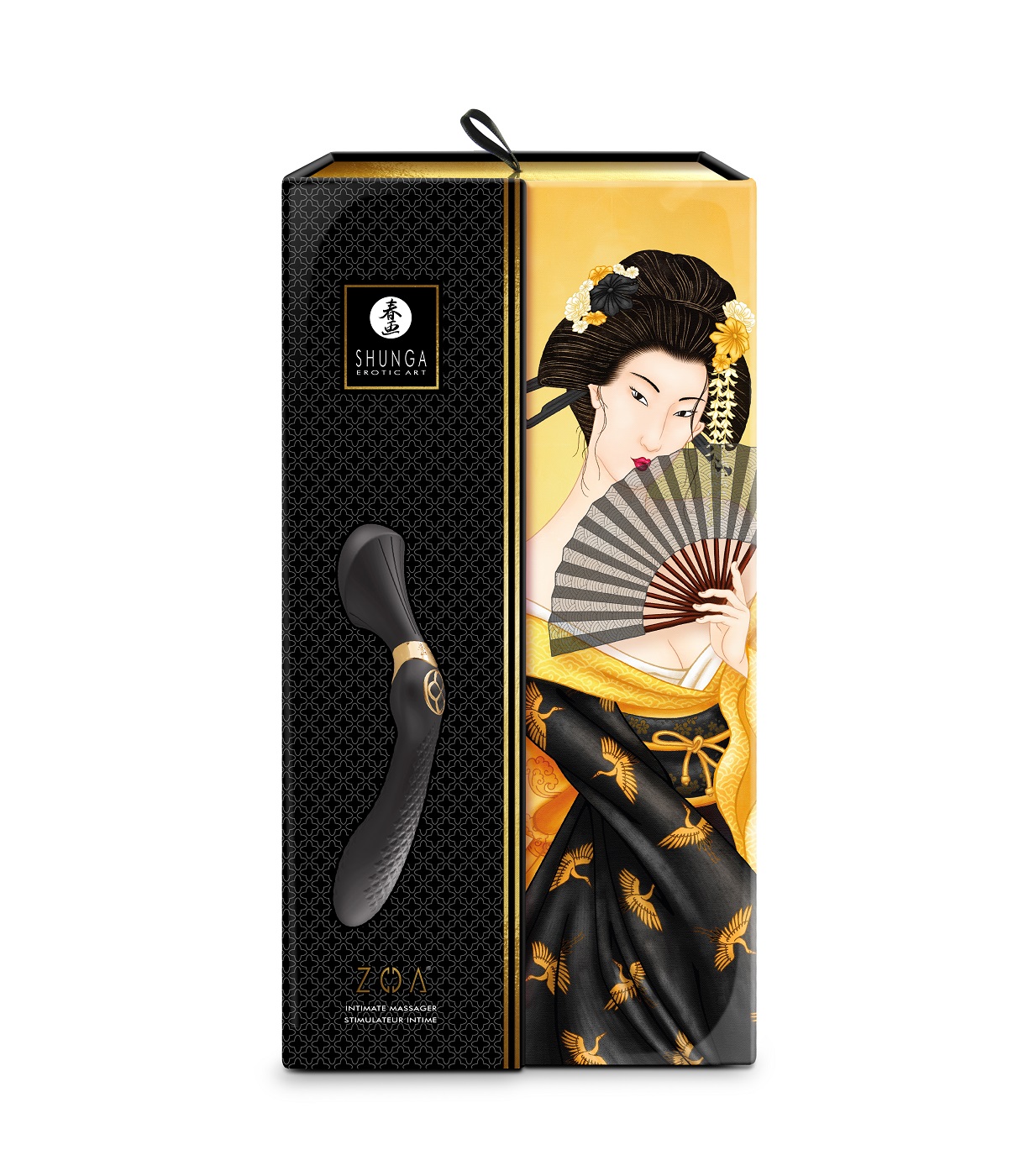 Фото Shunga toys, Канада Shunga ZOA Универсальный гибкий вибростимулятор с мощным мотором черного цвета