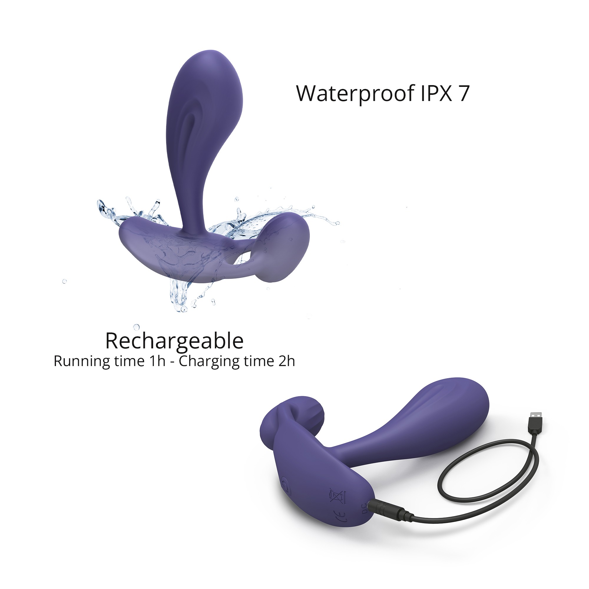 Фото Love to love, Франция Универсальный вибратор WITTY - MIDNIGHT INDIGO