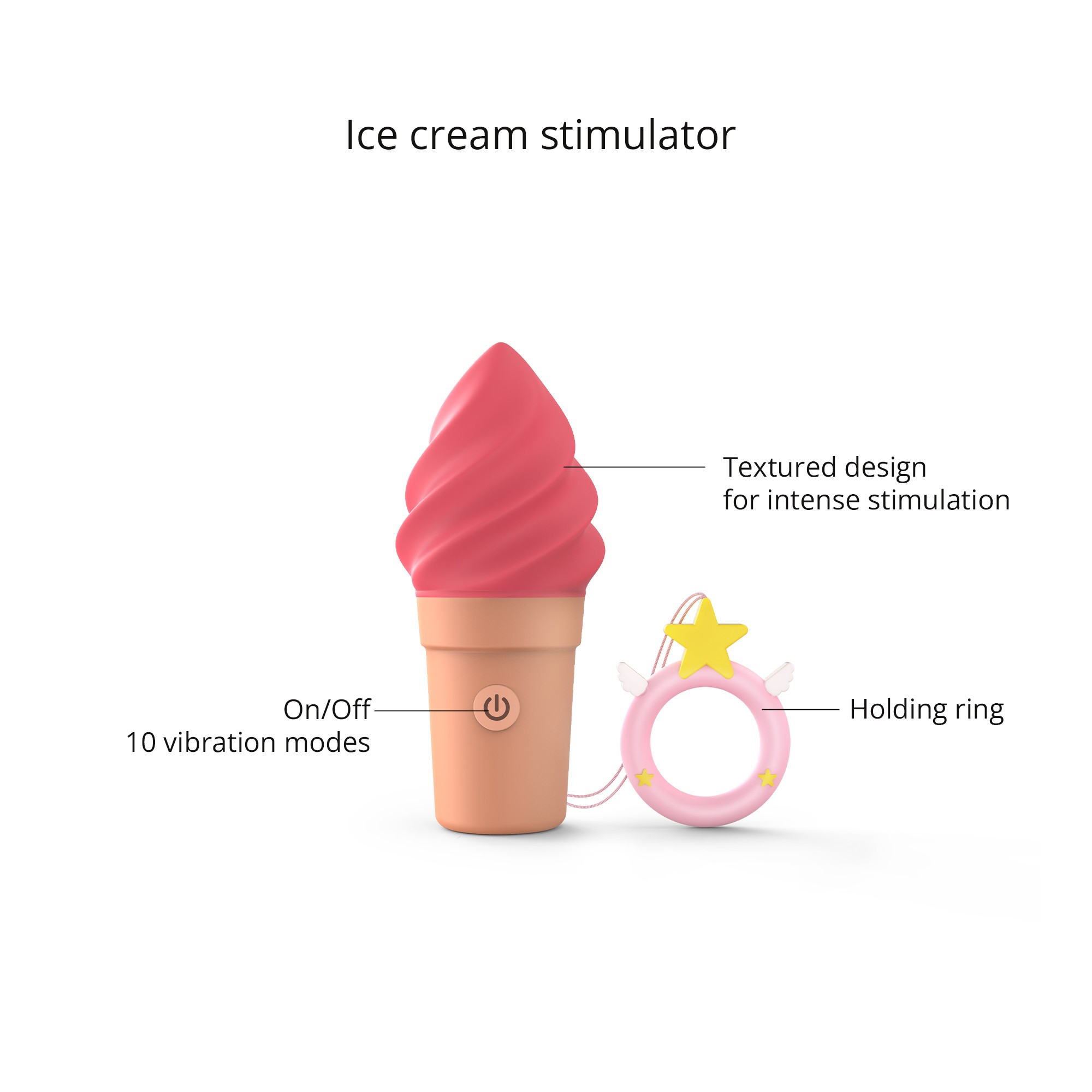 Изображение Love to love, Франция Мини вибратор CANDICE - RASPBERRY JOLLY