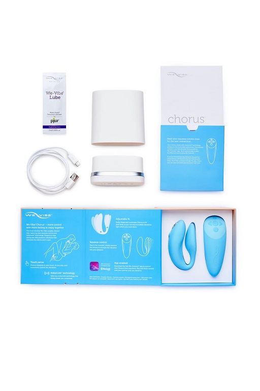 Фото We-Vibe, Канада Сенсорный вибромассажер для пар We-Vibe Chorus Aqua