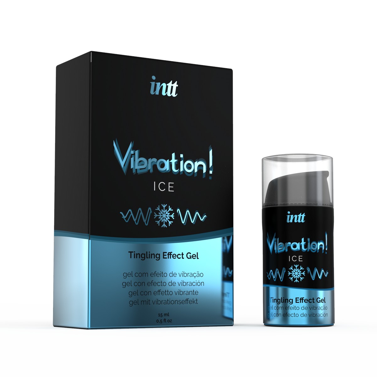 Фото Intt Cosmetics Жидкий интимный гель с эффектом вибрации Ice, Intt, 15 мл