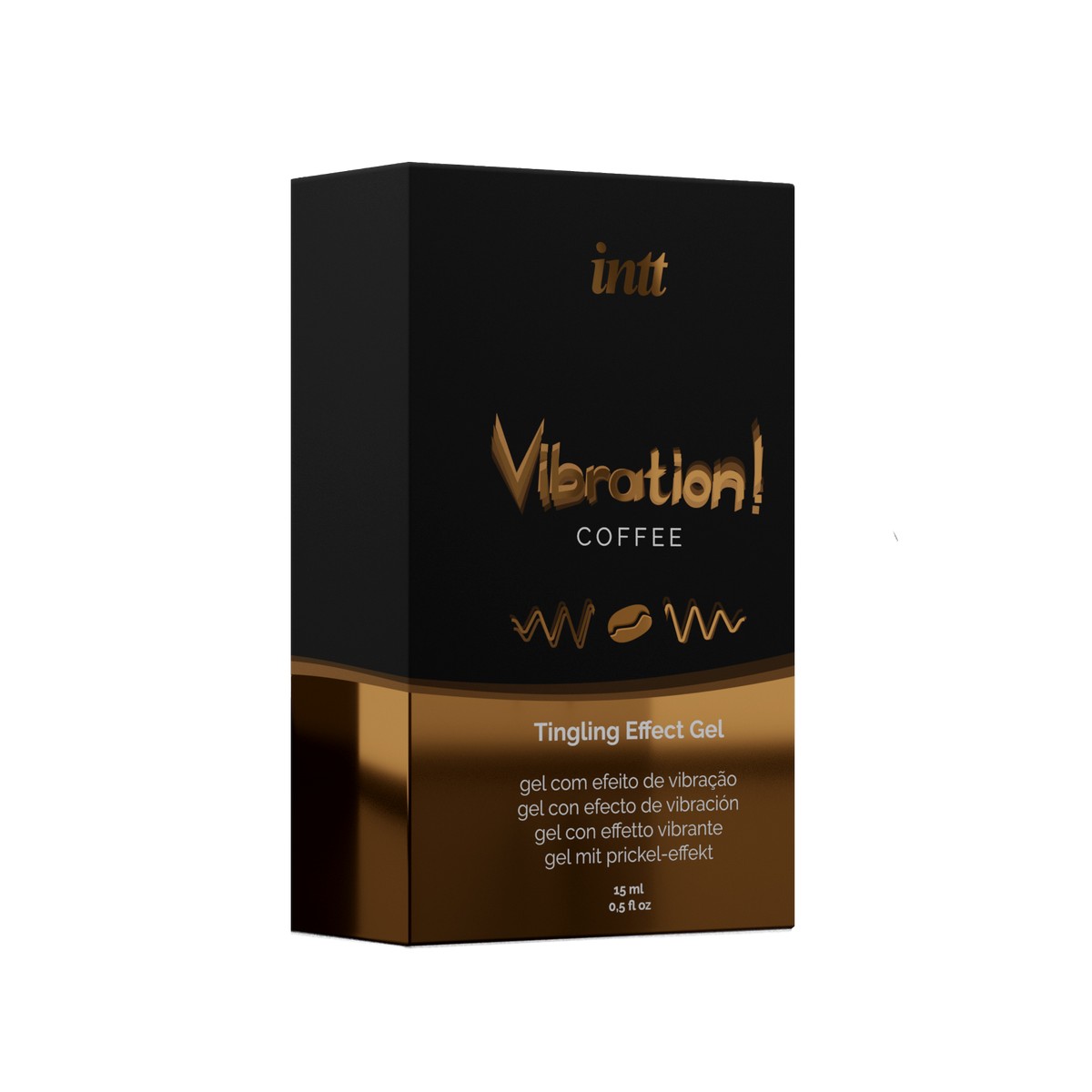 Изображение Intt Cosmetics Жидкий интимный гель с эффектом вибрации Coffee, Intt, 15 мл