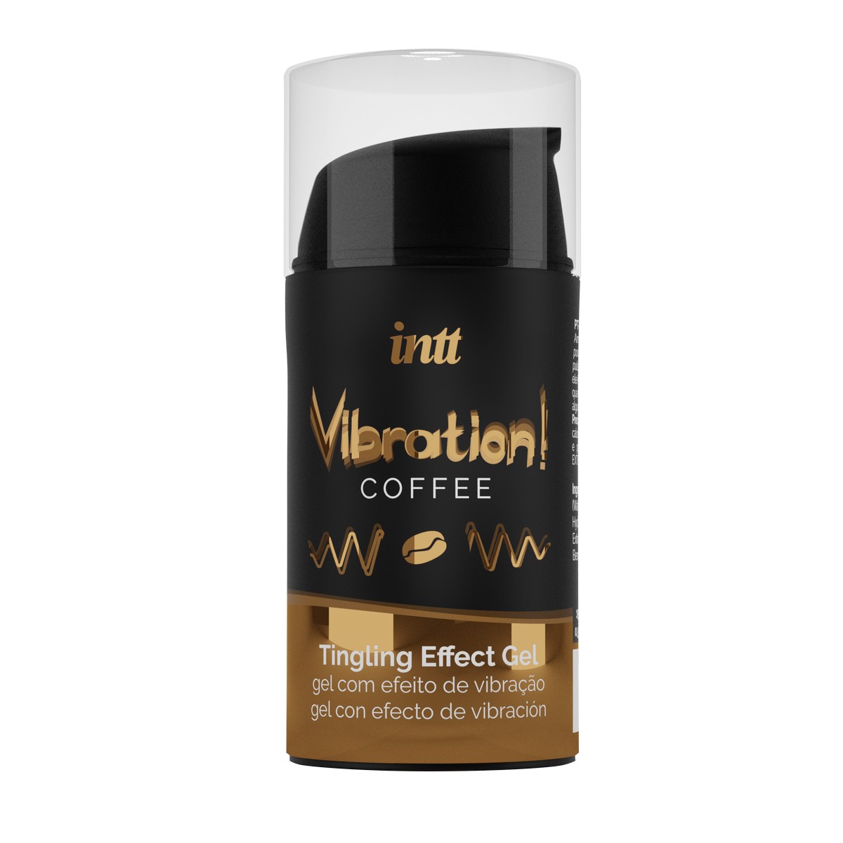 Изображение Intt Cosmetics Жидкий интимный гель с эффектом вибрации Coffee, Intt, 15 мл