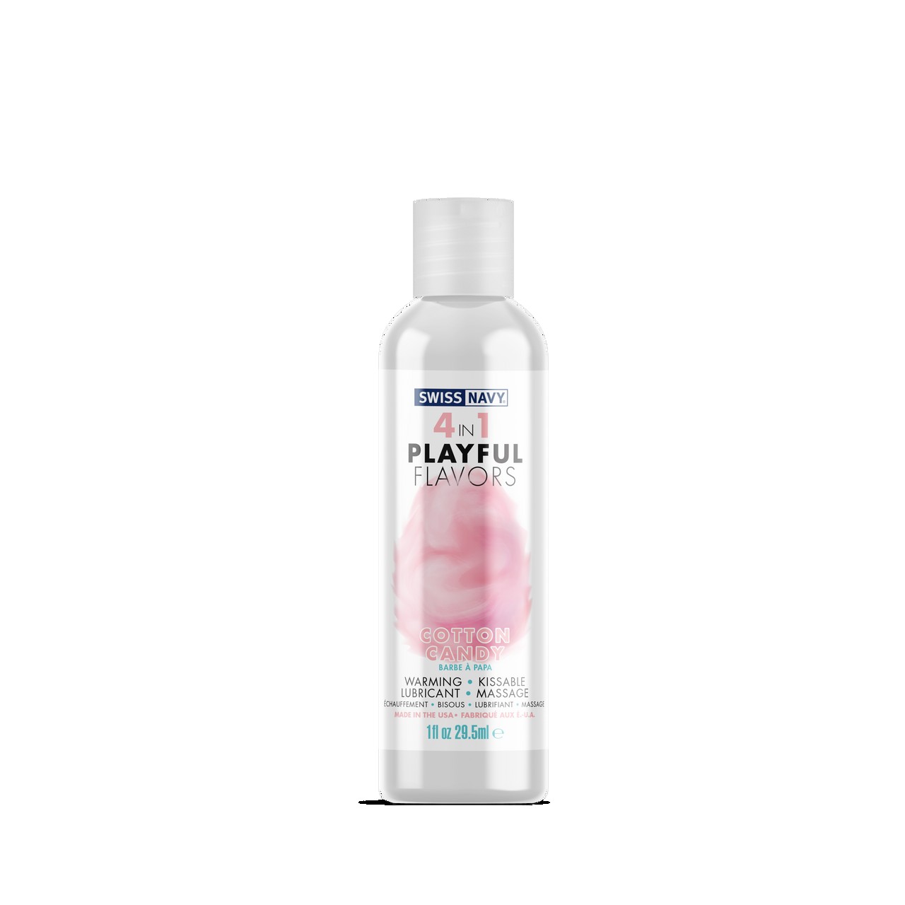 Изображение Swiss Navy, США Swiss Navy Массажный гель для тела Playful flavors 4 в 1, Сладкая вата, 29,5 мл