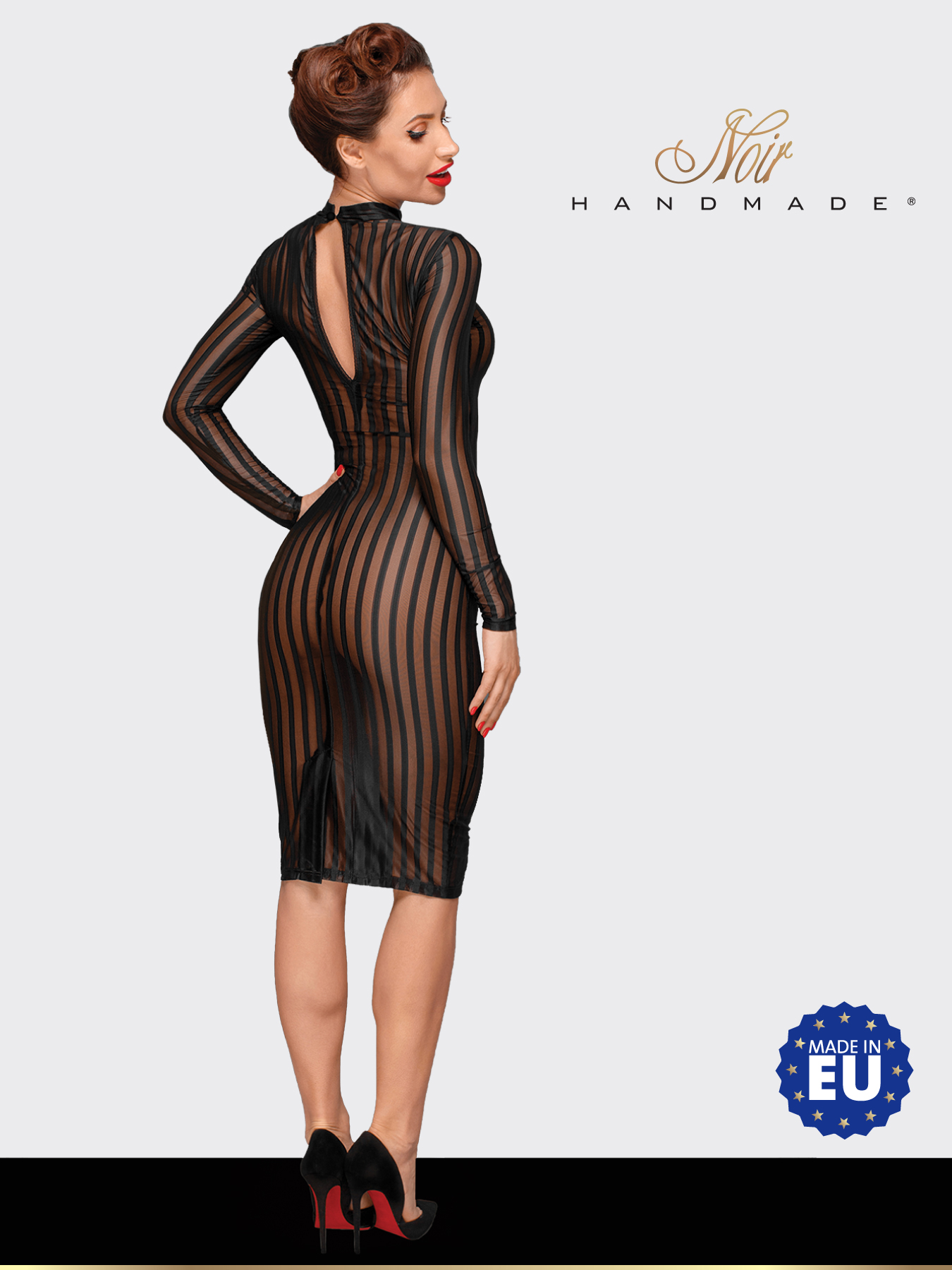 Фото Noir Handmade, Польша Noir Handmade - Классическое платье из эластичного фатина, M (черный)