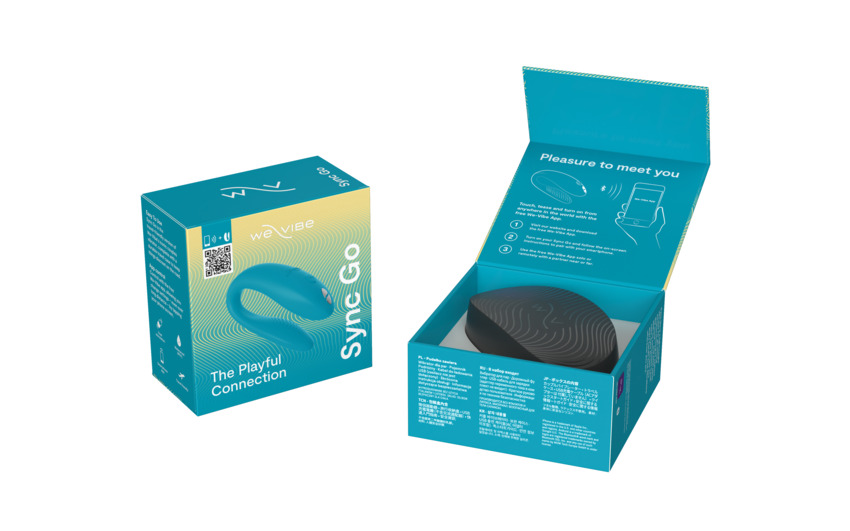 Изображение We-Vibe, Канада Смарт-вибратор для пар We-Vibe Sync Go бирюзовый