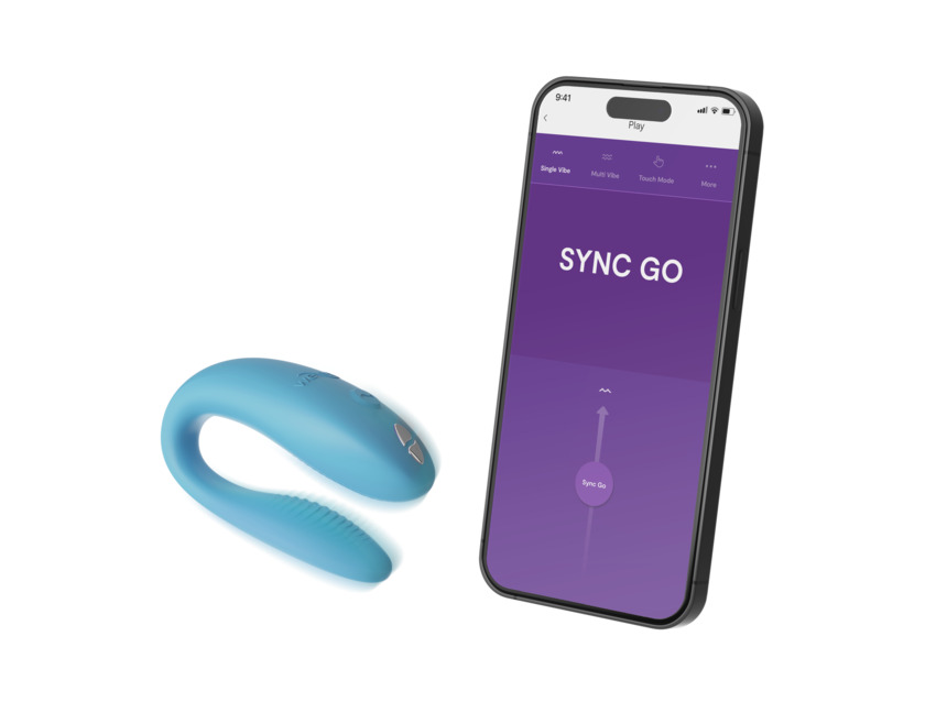 Изображение We-Vibe, Канада Смарт-вибратор для пар We-Vibe Sync Go бирюзовый