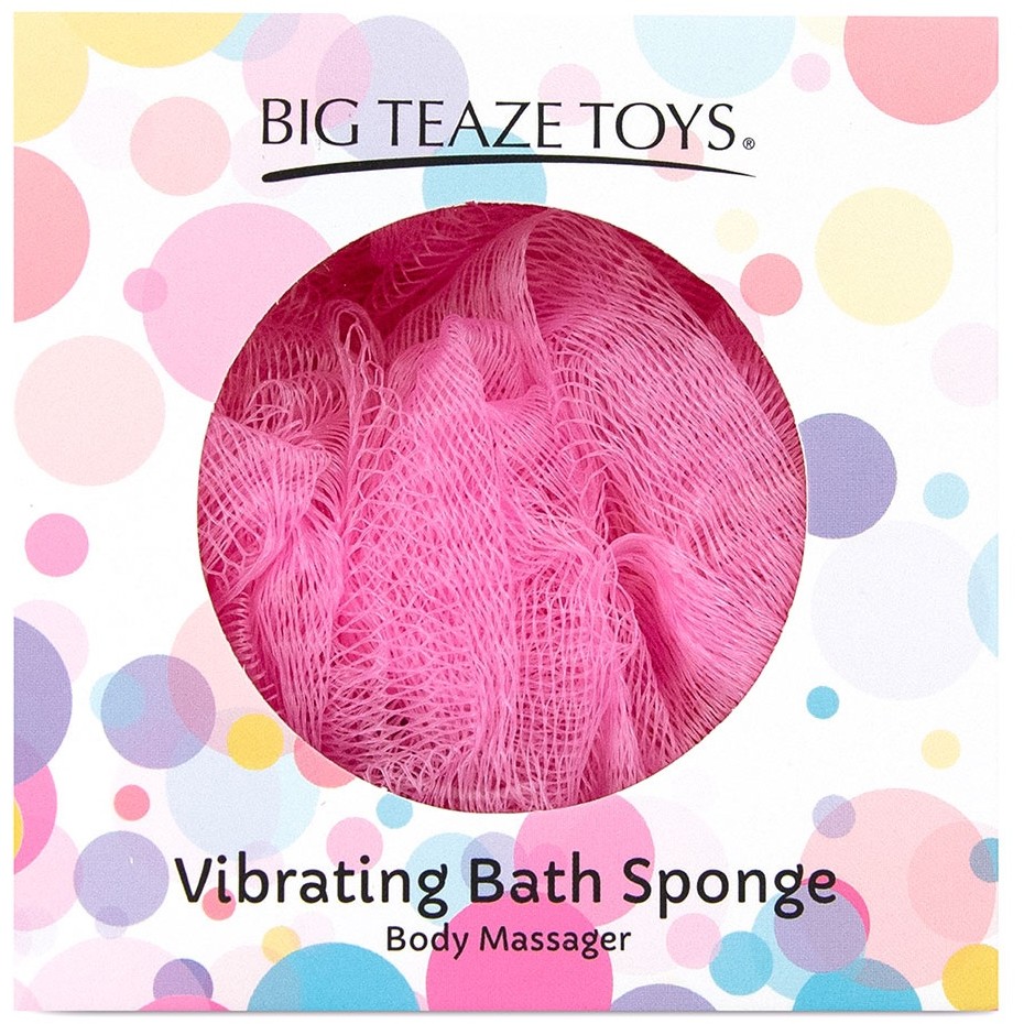 Фото BIG TEAZE TOYS, США Губка для ванны с вибропулей Big Teaze Toys Bath Sponge Vibrating, розовая