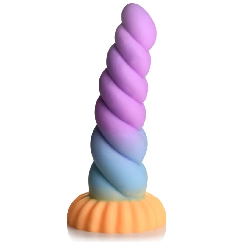 Creature Cocks Mystique Silicone Unicorn Dildo - фантазийный фаллоимитатор, 21х6 см — купить в Минске Изображение Creature Cocks Mystique Silicone Unicorn Dildo - фантазийный фаллоимитатор, 21х6 см
