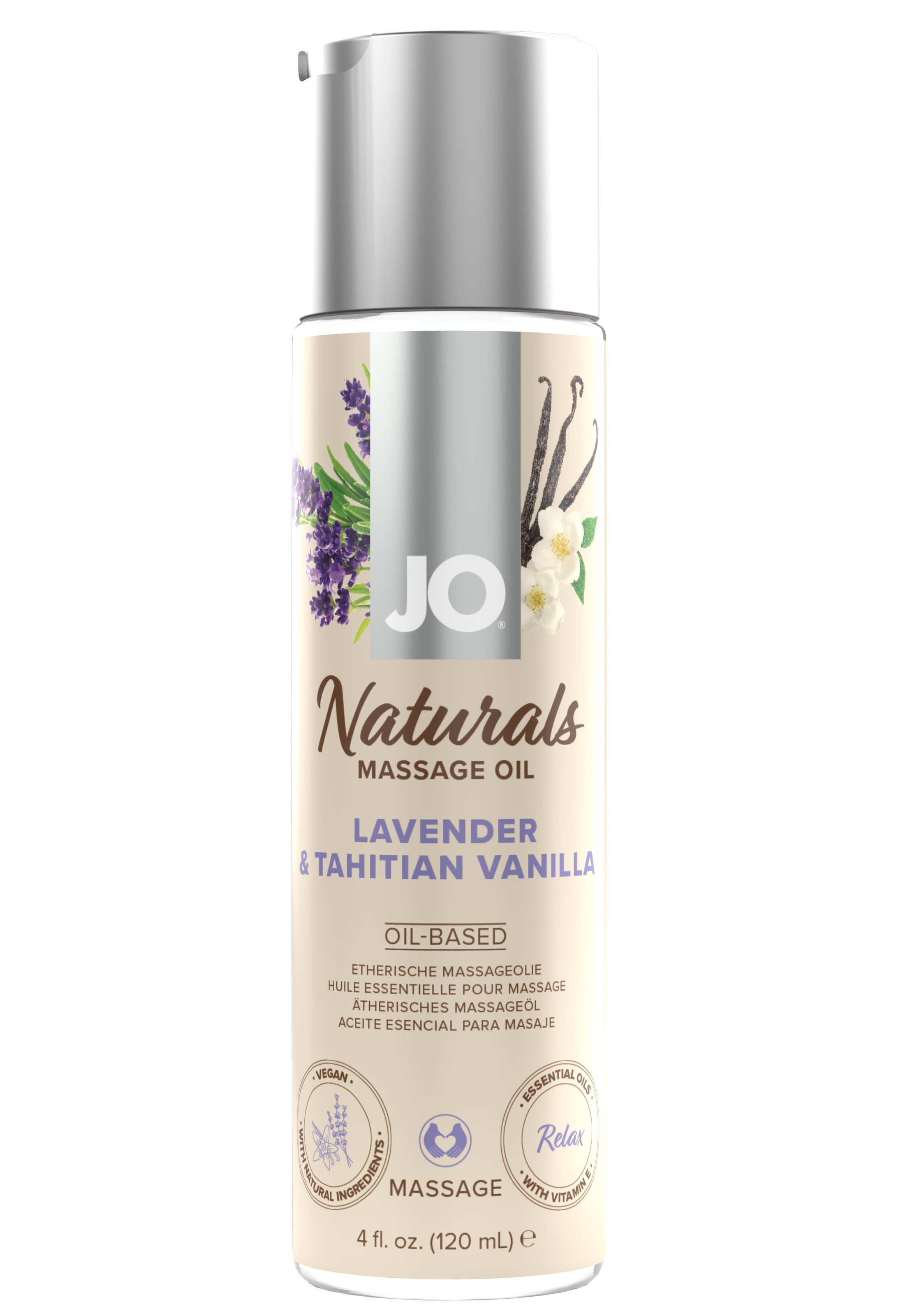 System JO, США Массажное масло JO - Lavender & Vanilla/Лаванда и ваниль 120 mL — купить в Минске Изображение System JO, США Массажное масло JO - Lavender & Vanilla/Лаванда и ваниль 120 mL