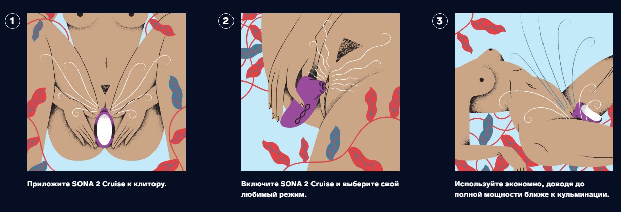 Фото Lelo, Швеция Lelo Sona 2 Cruise - звуковой массажер клитора (чёрный)