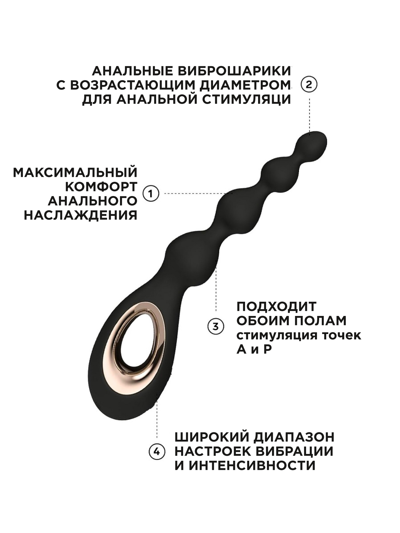 Изображение Lelo, Швеция Lelo Soraya Beads - анальные виброшарики, 23.4 см