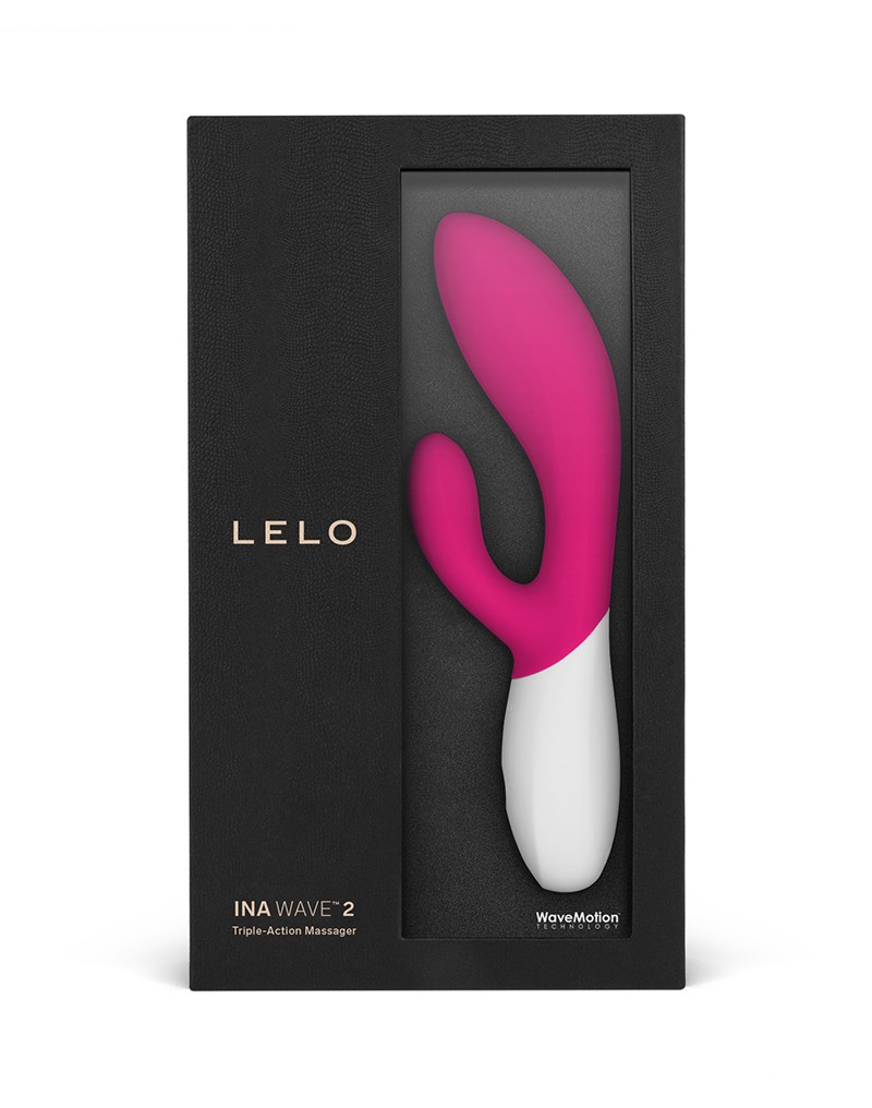 Изображение Lelo, Швеция Lelo Ina Wave 2 - вибратор кролик, (малиновый)