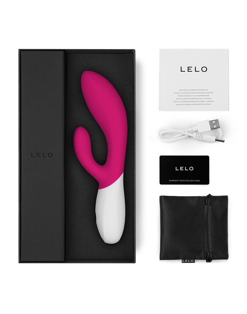 Изображение Lelo, Швеция Lelo Ina Wave 2 - вибратор кролик, (малиновый)