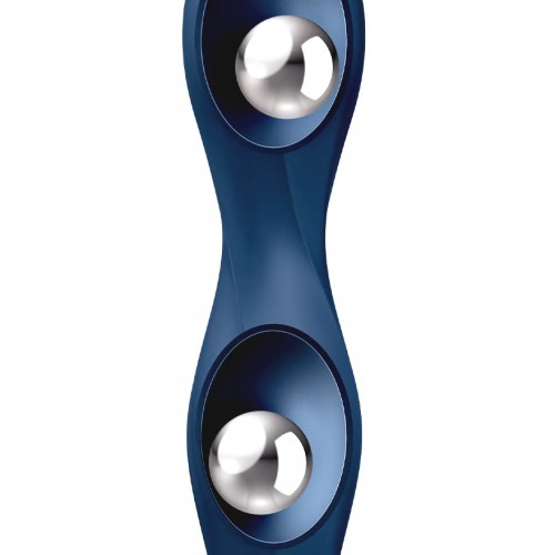 Фото Fun Factory, Германия Фаллос Satisfyer Double Ball-R со смещенным центром тяжести синий 18 см
