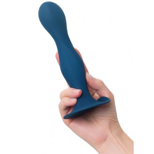 Фото Fun Factory, Германия Фаллос Satisfyer Double Ball-R со смещенным центром тяжести синий 18 см