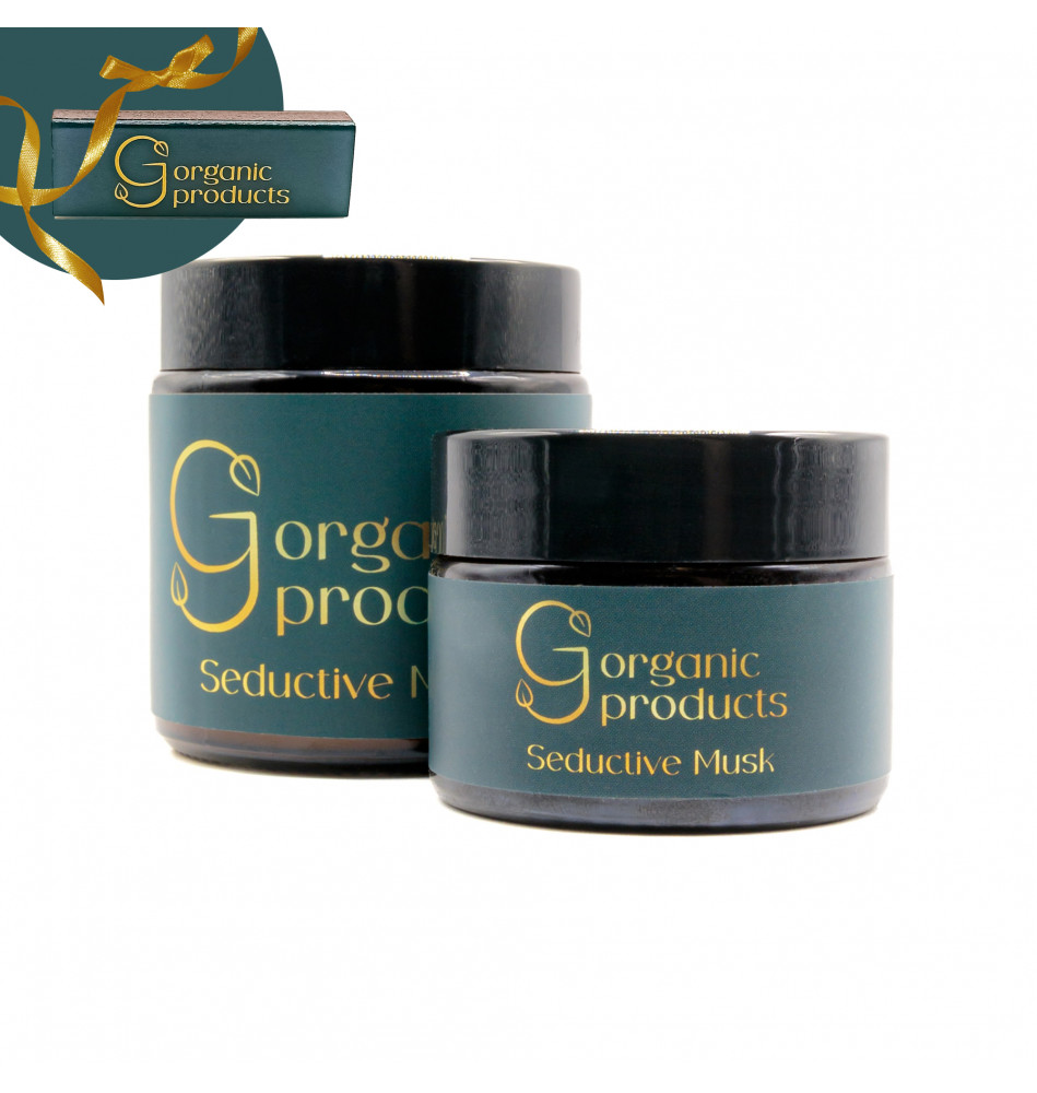 Изображение GJ organic Массажная свеча ручной работы Seductive Musk (100мл.)