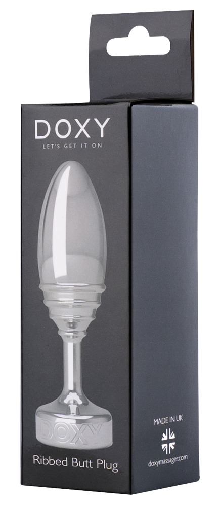 Изображение Doxy, Англия Втулка анальная Doxy Butt Plug Ribbed алюминий